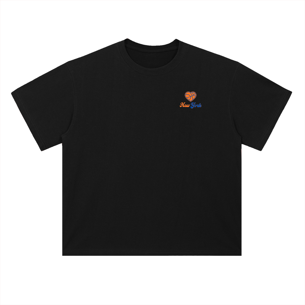 Knicks Heart Unisex Heavyweight Drop Shoulder T-Shirt