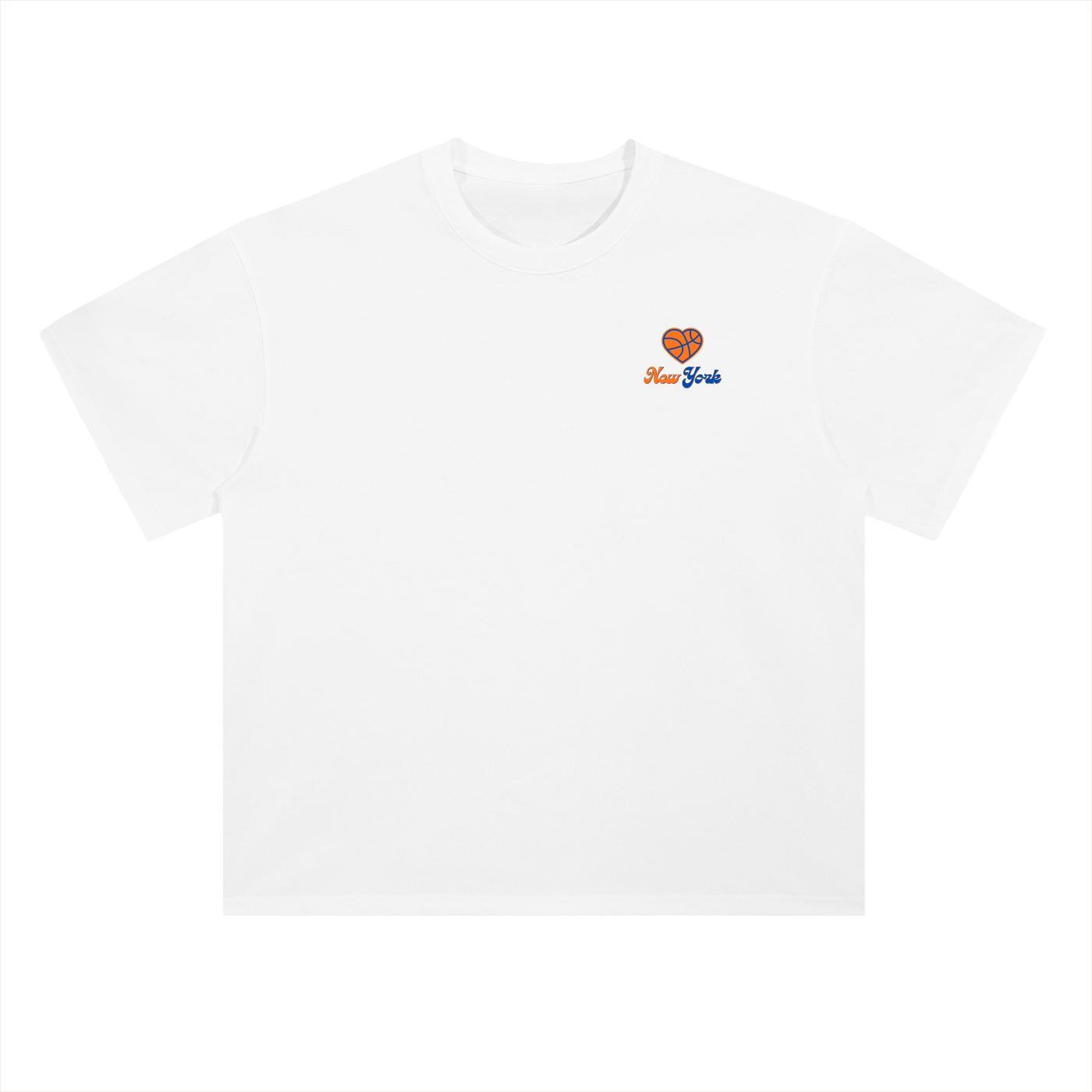 Knicks Heart Unisex Heavyweight Drop Shoulder T-Shirt